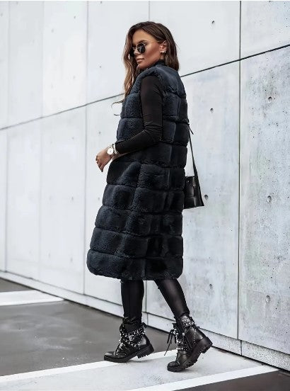 Stilla | Künstlæder-Vest - Langærmet Uden Ærmer