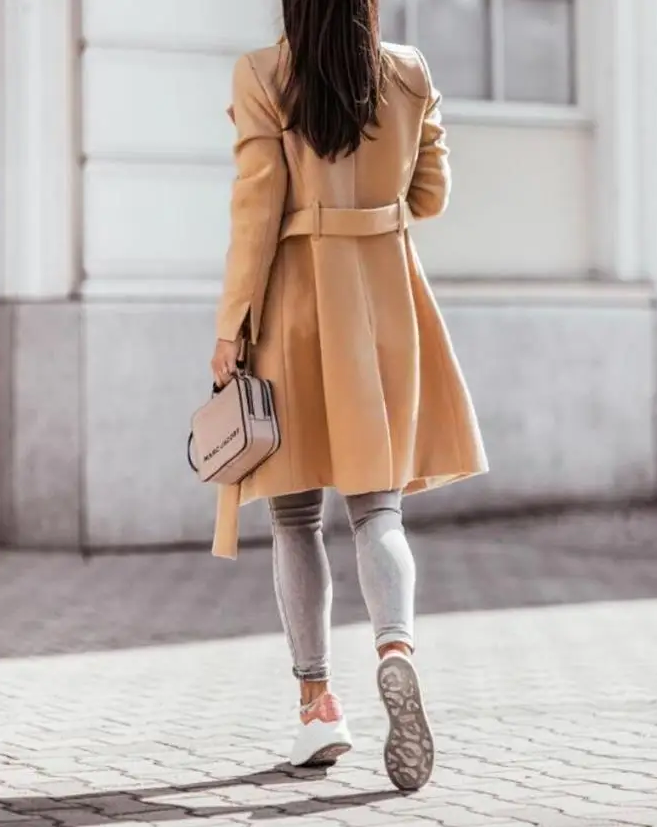 Stilla |Tidlløs Dame Trenchcoat Perfekt Til Elegante Looks
