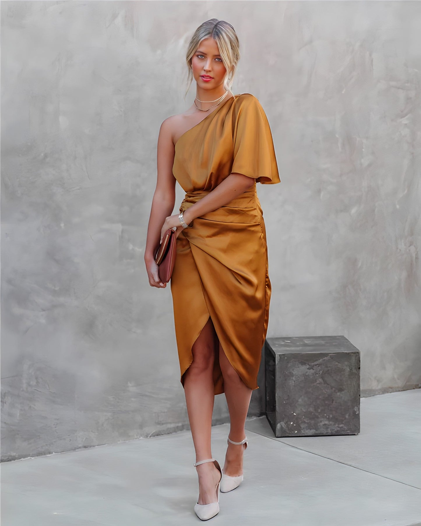 Stilla | Elegant Silk Aften Kjole