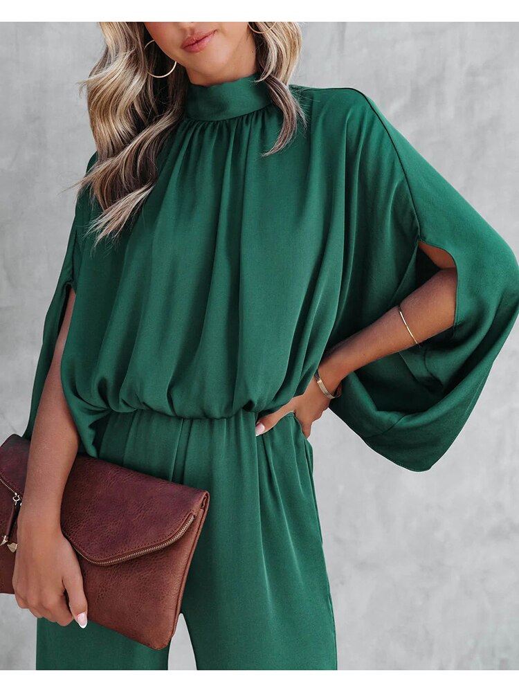 Stilla | Sophie Grøn Jumpsuit i Elegant Pasform