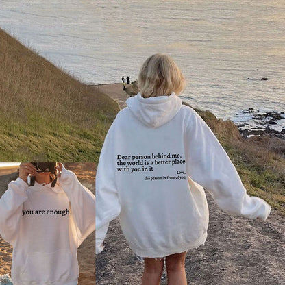 Angel™ - Kærlighed Person bag mig Unisex Hoodie [Sidste Dag Rabat]