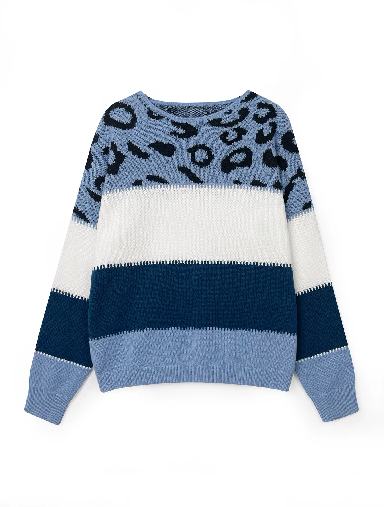 Stilla | Leopardmønster Pullover