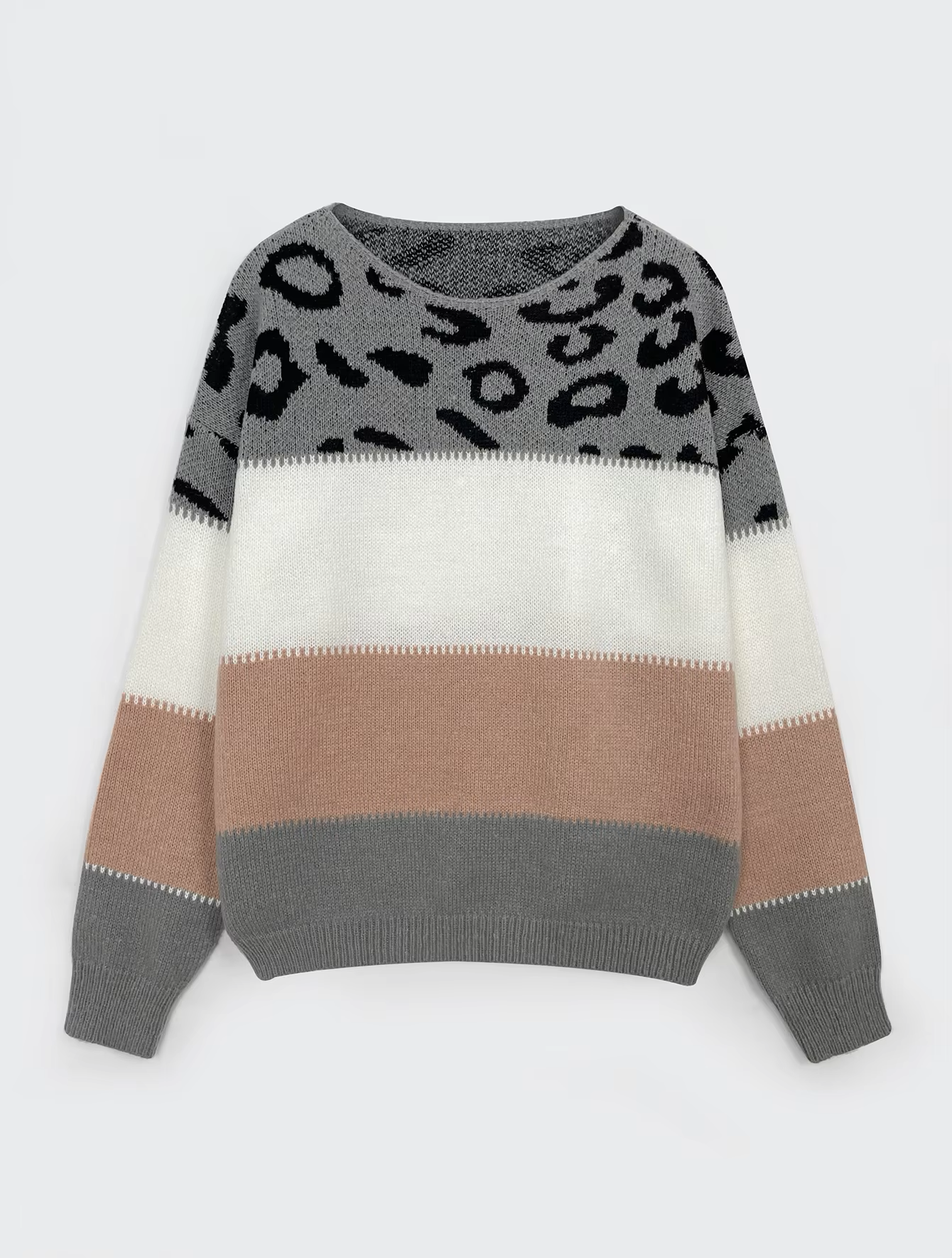 Stilla | Leopardmønster Pullover