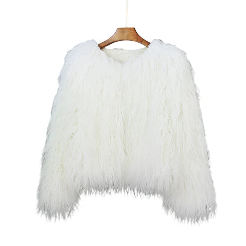 Stilla | Vibrant Unisex Festival Faux Fur Jakke