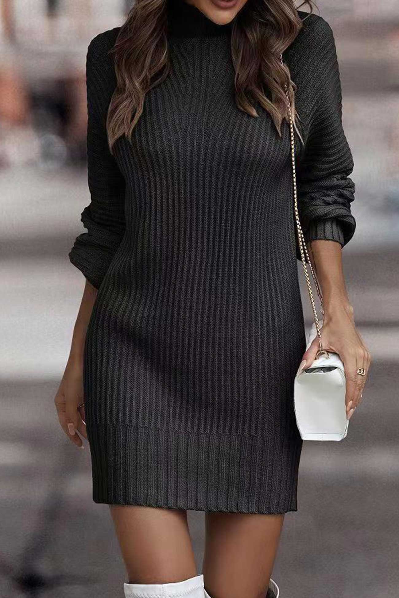 Stilla | Trøjekjole Med Pop up Krave Til Chic Outfits
