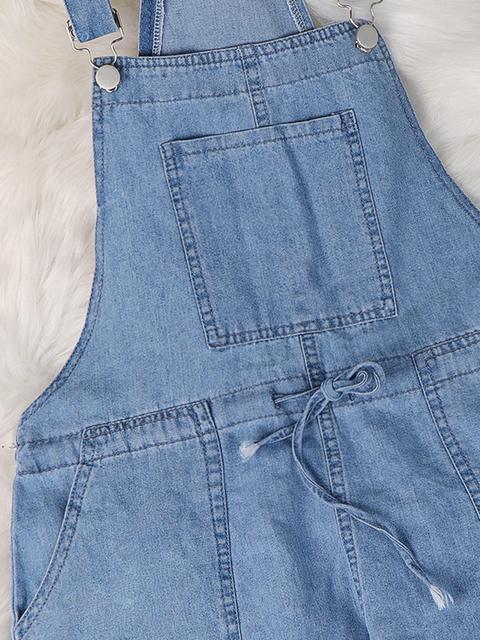 Stilla | Årgang Snøre Denim Jumpsuit