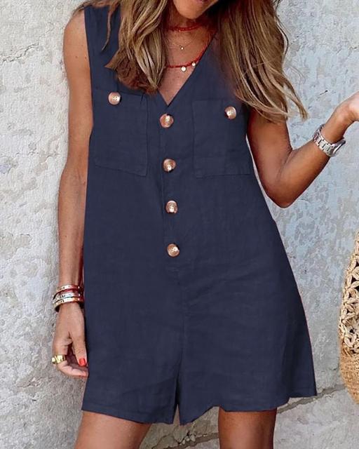 Stilla | Jumpsuit med knaplukning