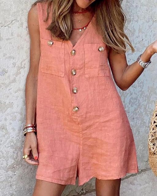Stilla | Jumpsuit med knaplukning