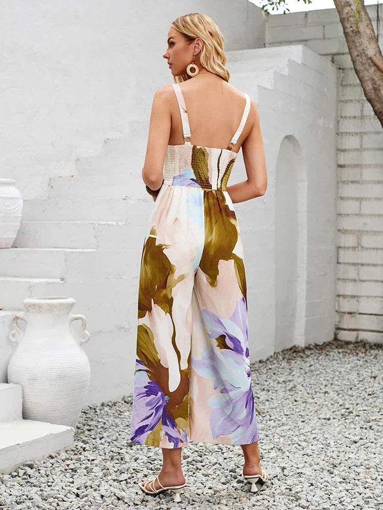 Stilla | Blomsterprintet Jumpsuit
