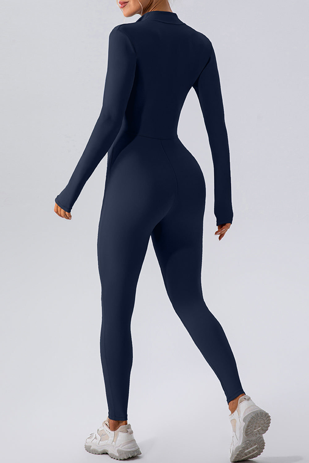 Stilla | Zip Mock Hals Aktiv Jumpsuit