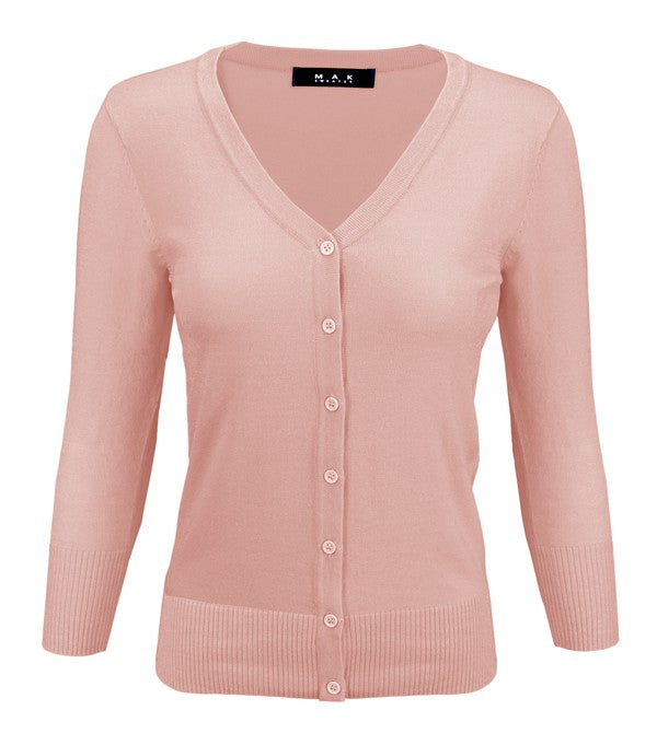 Stilla | Hals Knapnede Strik Cardigan Sweater