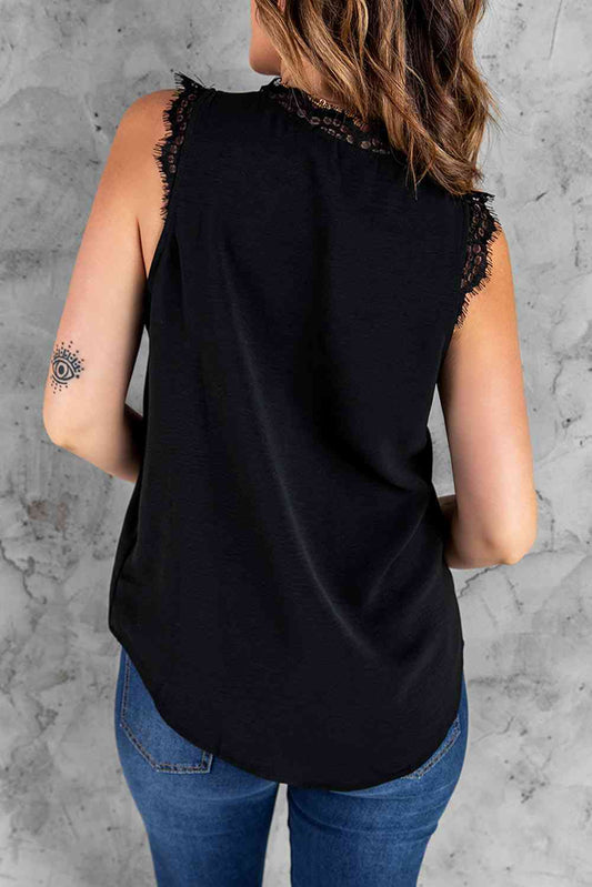 Stilla | Øjenlåg Lace V-hals Tank Top