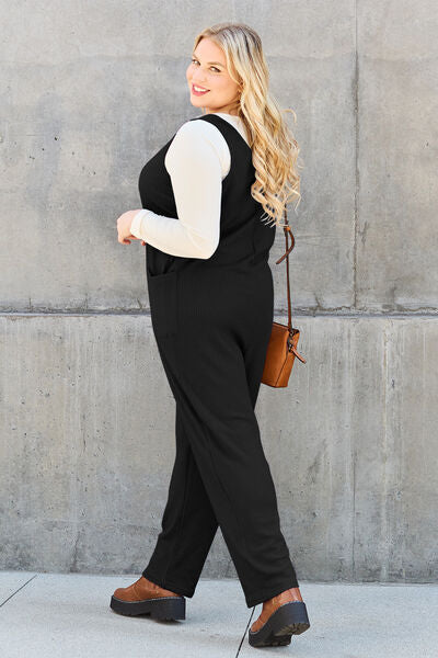 Stilla | Tag Full Size uden ærmer Lige Jumpsuit