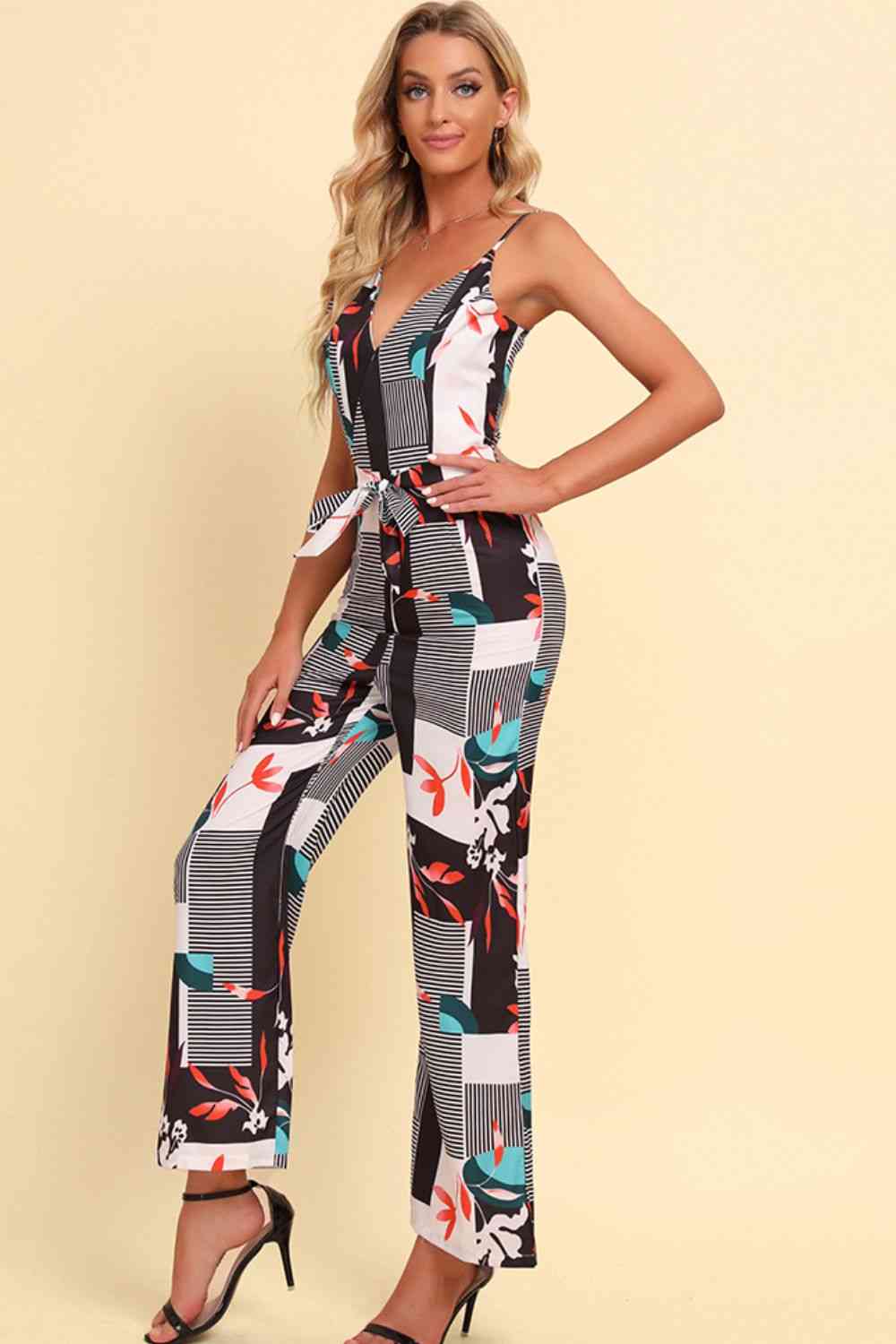Stilla | Spaghetti Strap Bundet Jumpsuit
