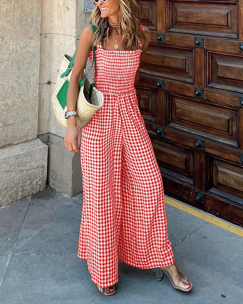Stilla | Chic Gingham Jumpsuit
