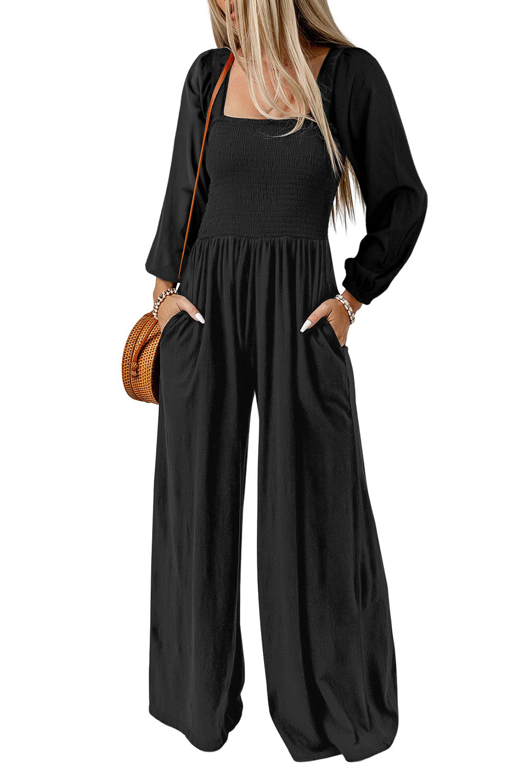 Stilla | Hals Raglan Ærme Jumpsuit Med Lomme