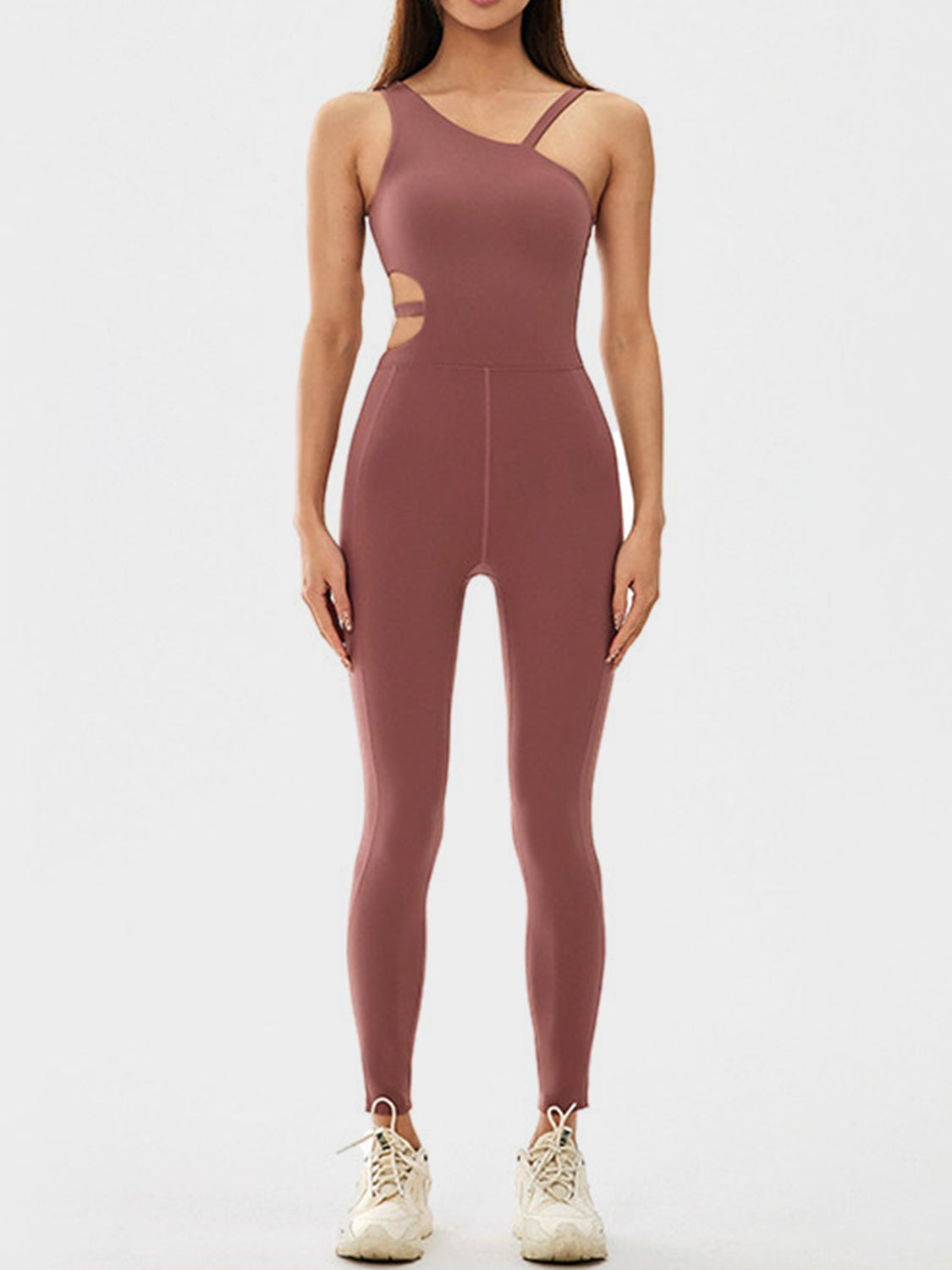 Stilla | Asymmetrisk Hals Aktiv Jumpsuit