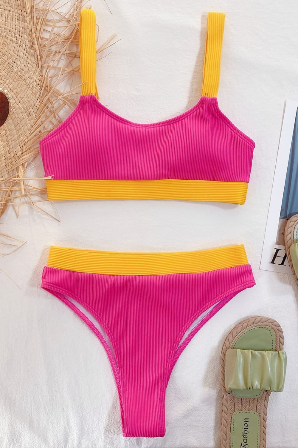 Stilla | Block Scoop Neck Bikini Sæt