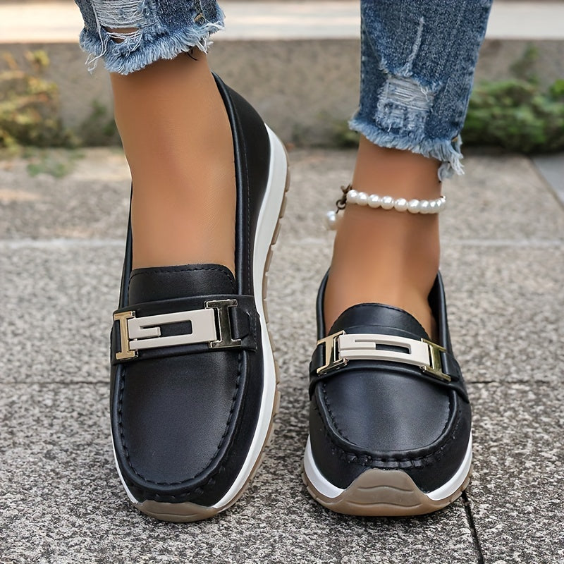 Stilla | Dame Loafers Med Metal Spænde