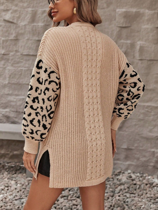 Stilla | Leopard Åben Front Cardigan