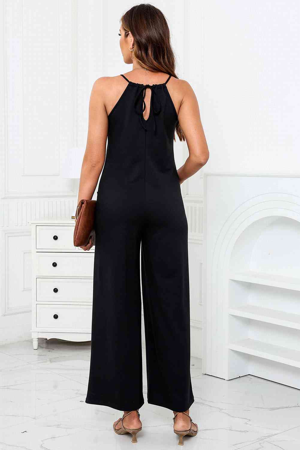 Stilla | Neck Bred Ben Jumpsuit Med Lommer