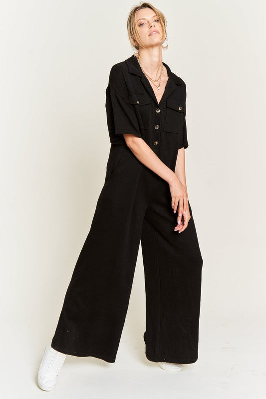 Stilla | Kravebluse Bred Ben Jumpsuit