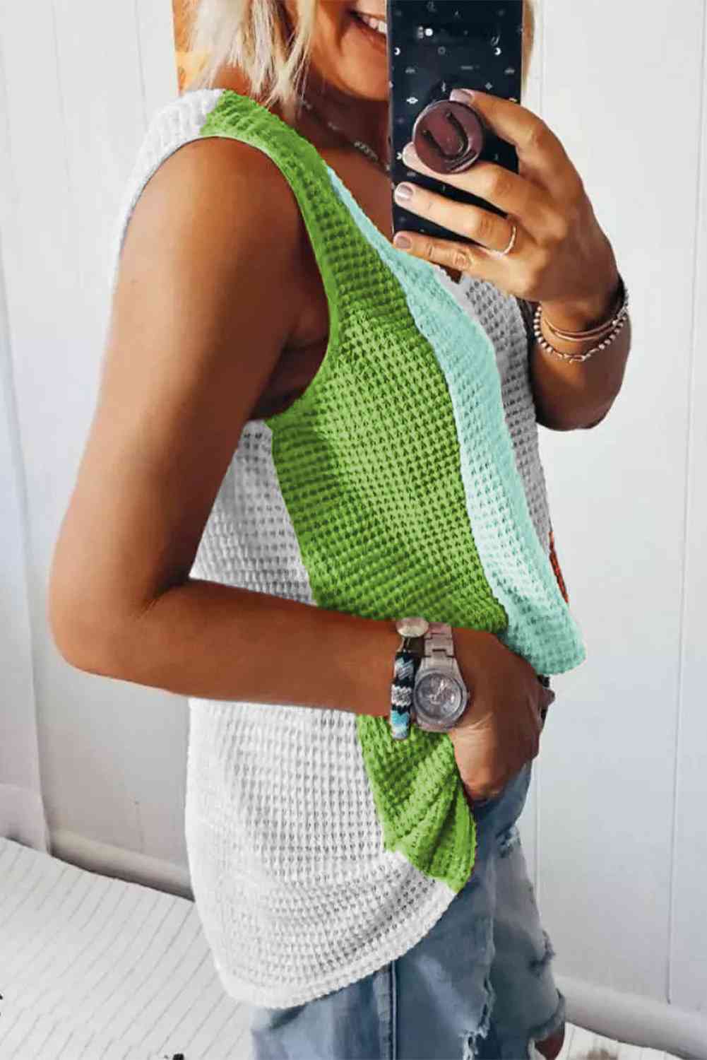 Stilla | Block V-hals Tanktop