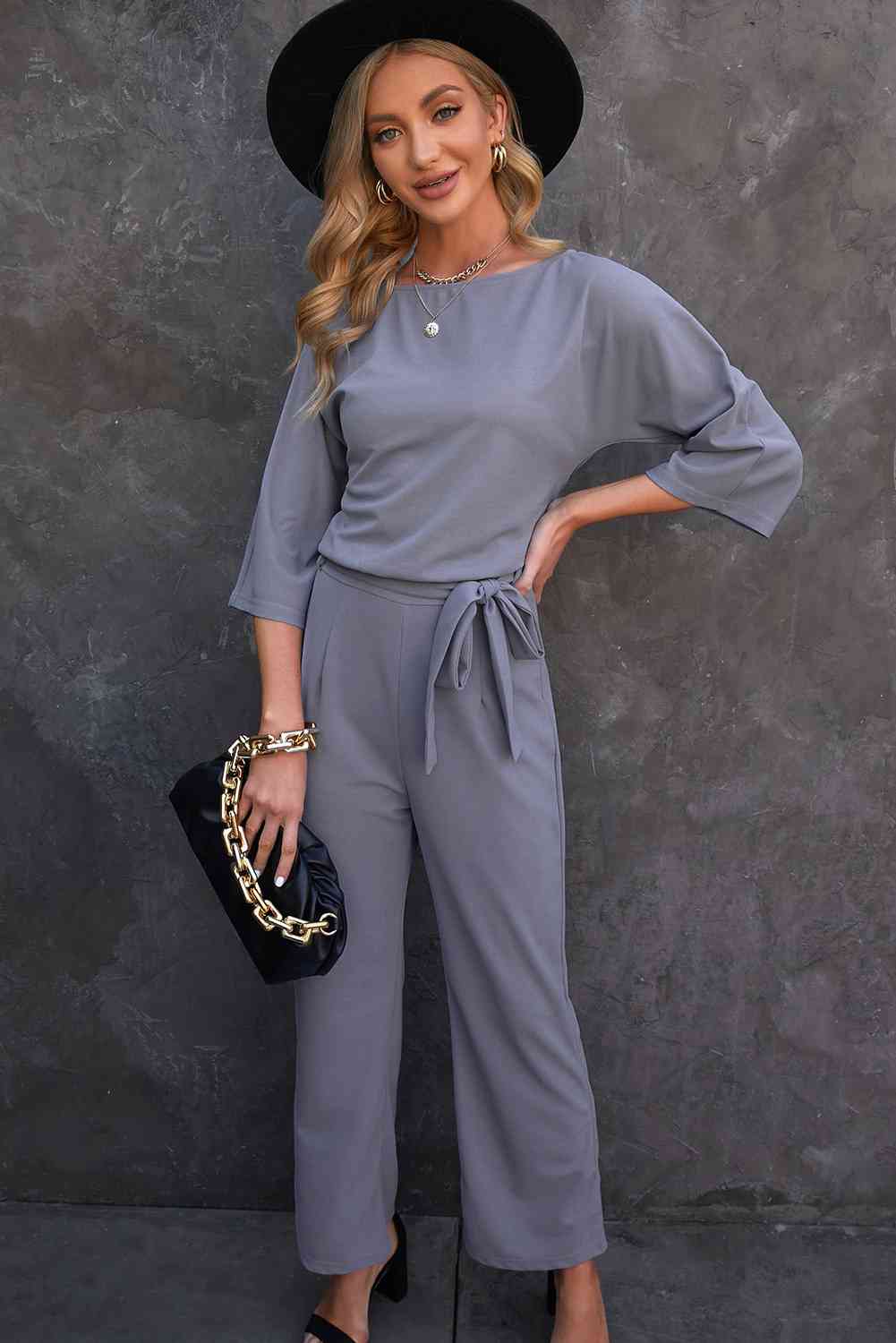 Stilla | Trekvart Ærme Jumpsuit