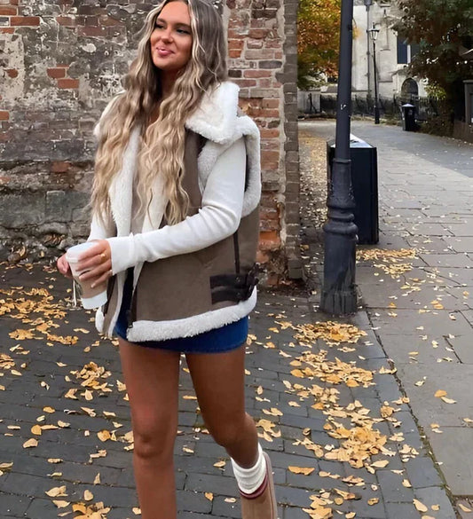 Stilla | Teddy efterårsvest