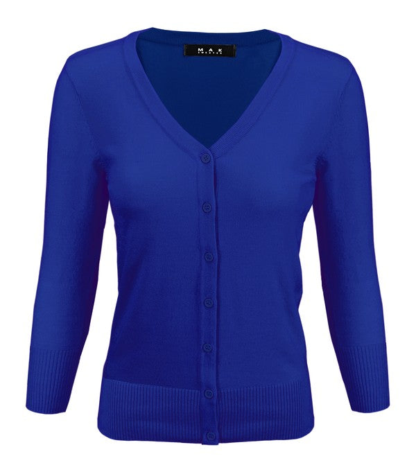 Stilla | Hals Knapnede Strik Cardigan Sweater