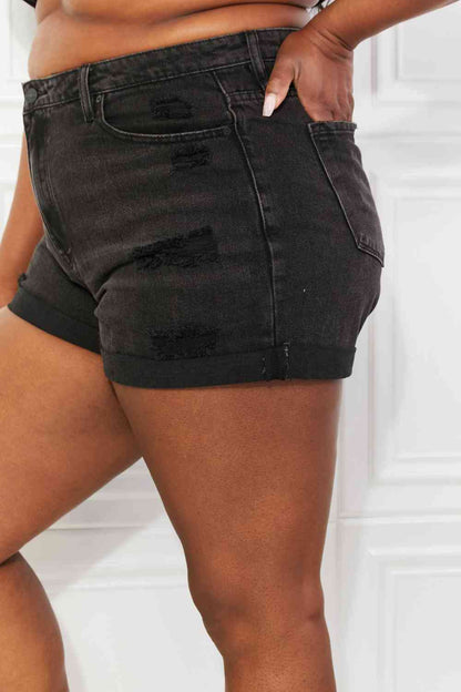 Stilla | Full Size Maeve Høj Talje Denim Shorts