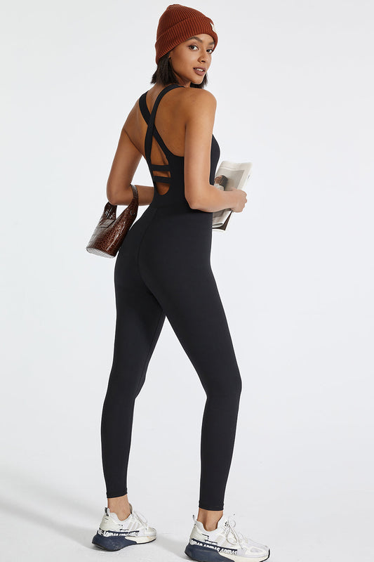 Stilla | Ryg Bred Strop Aktiv Jumpsuit