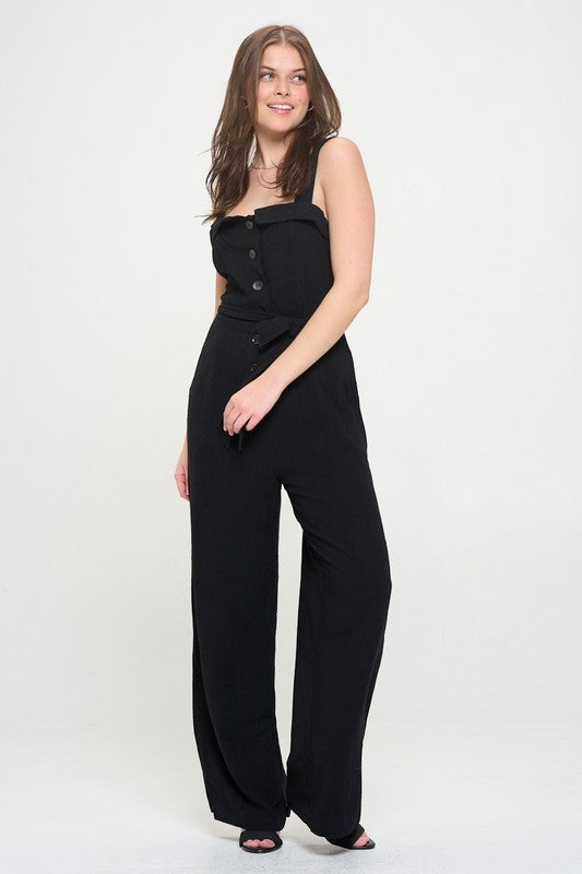 Stilla | Justerbar Strop Knapp Ned Jumpsuit