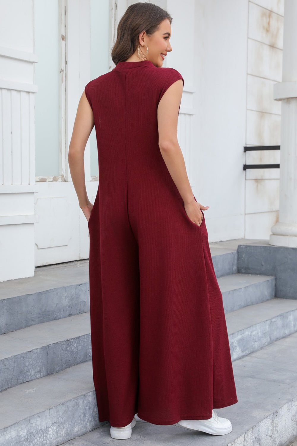 Stilla | Knap Bred Ben Jumpsuit Med Lommer