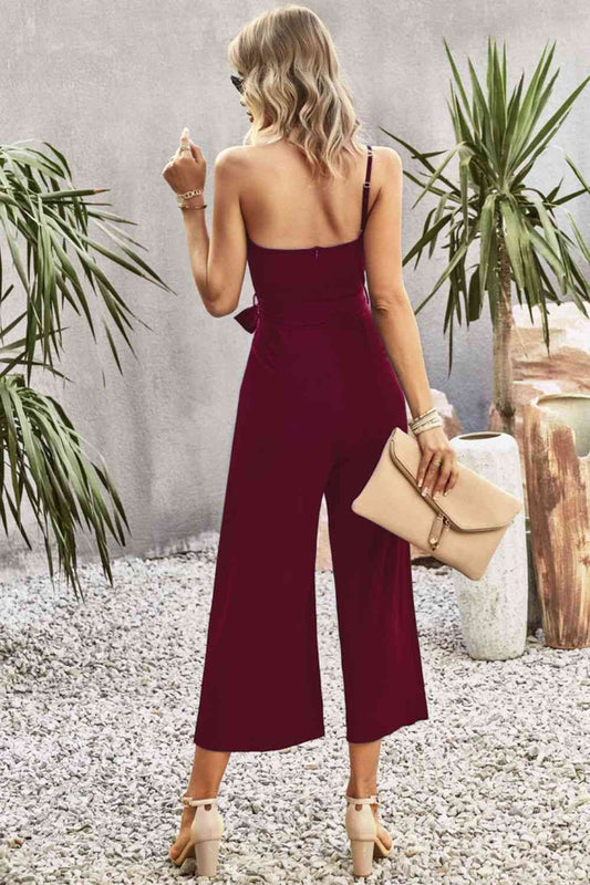 Stilla | Skulderbånd Bælte Bred Ben Jumpsuit