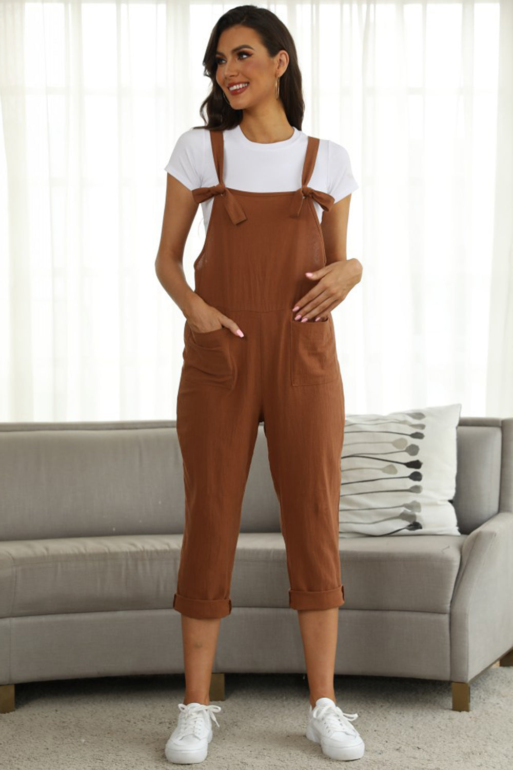 Stilla | Størrelse Square Neck Wide Strap Jumpsuit