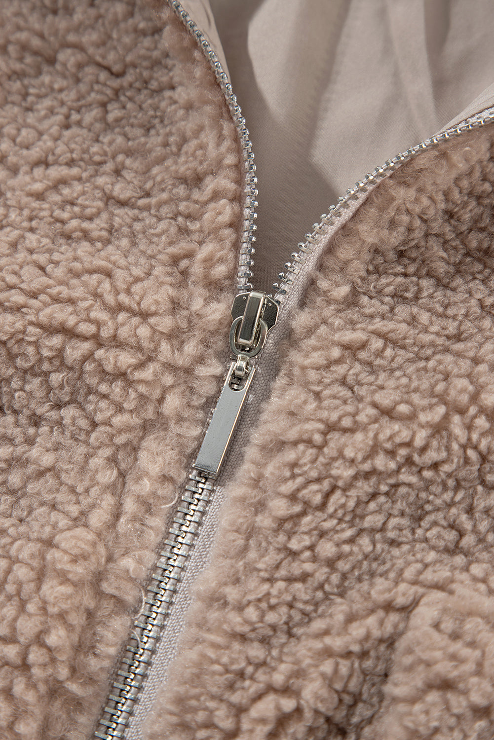Stilla | Teddyjakke med Lynlås Polyester Varm & Moderne