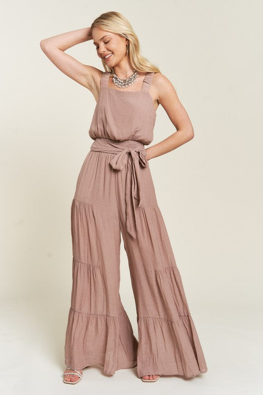 Stilla | Strop Tiered Jumpsuit