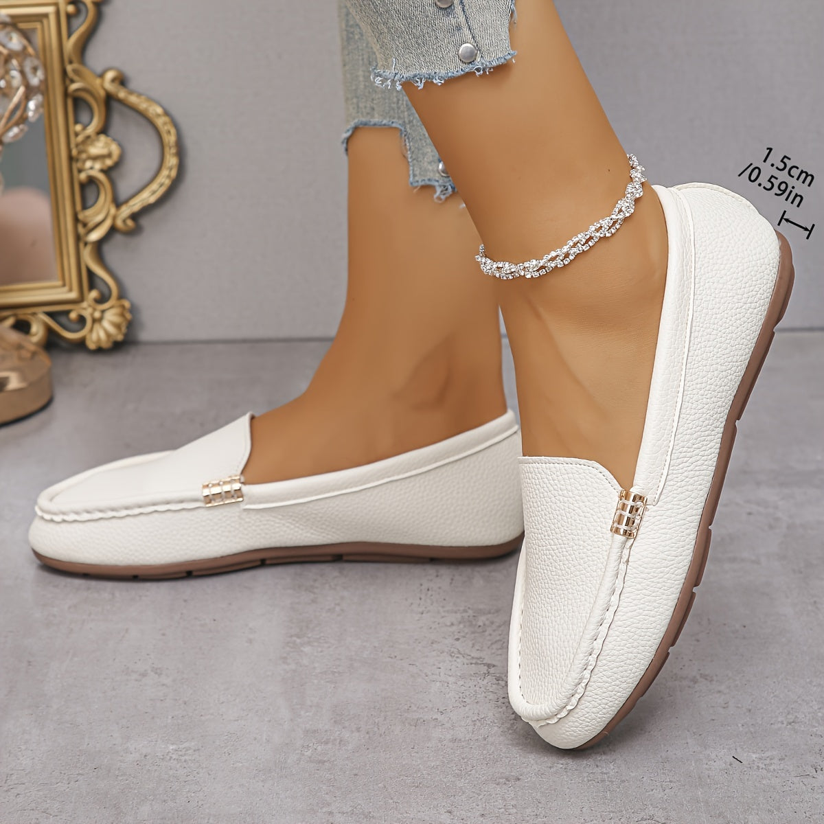 Stilla | Sommer Loafers Til Damer Komfortable Slip on Sko Med Blød Sål