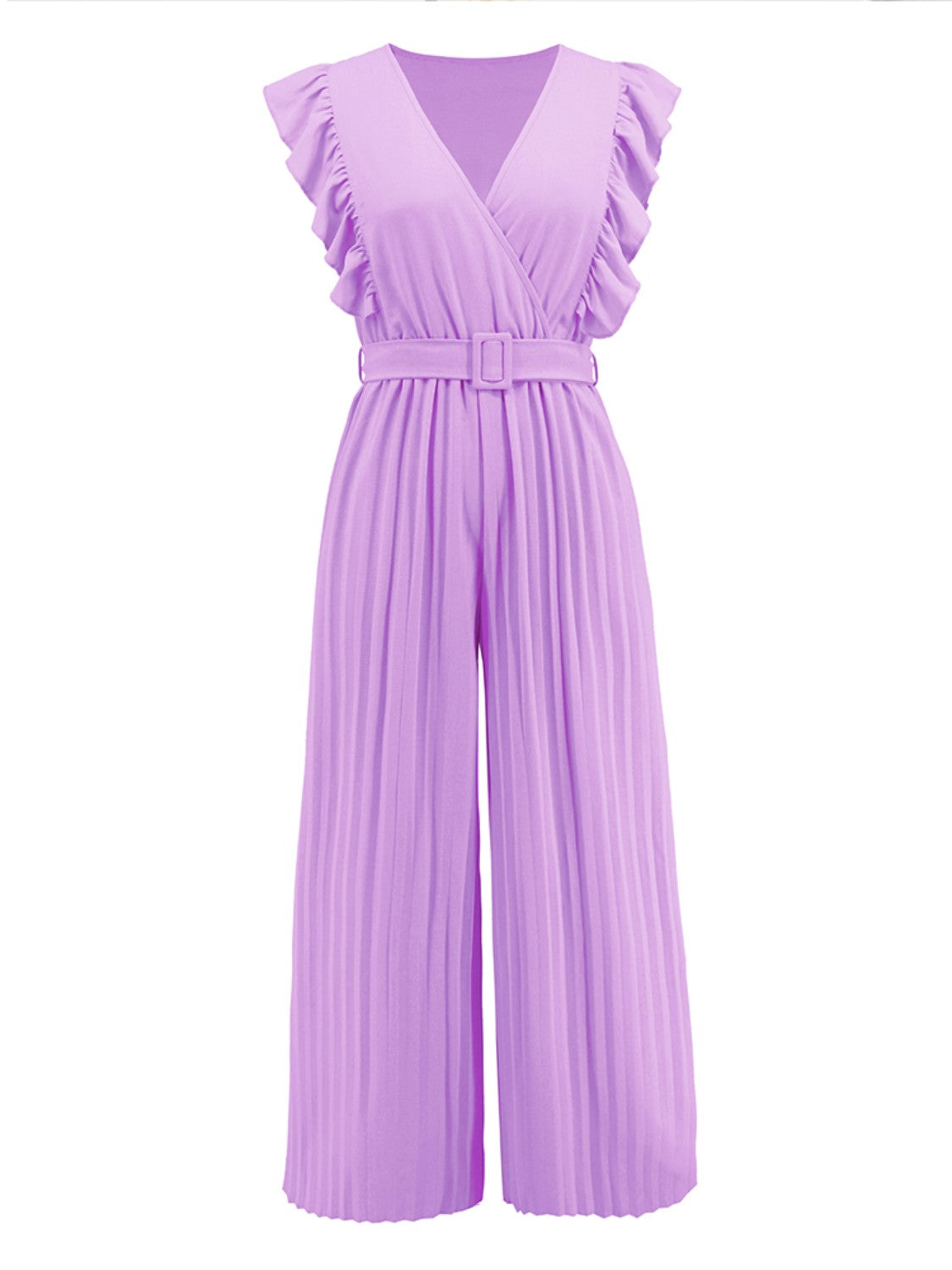 Stilla | Surplice Cap Sleeve Jumpsuit
