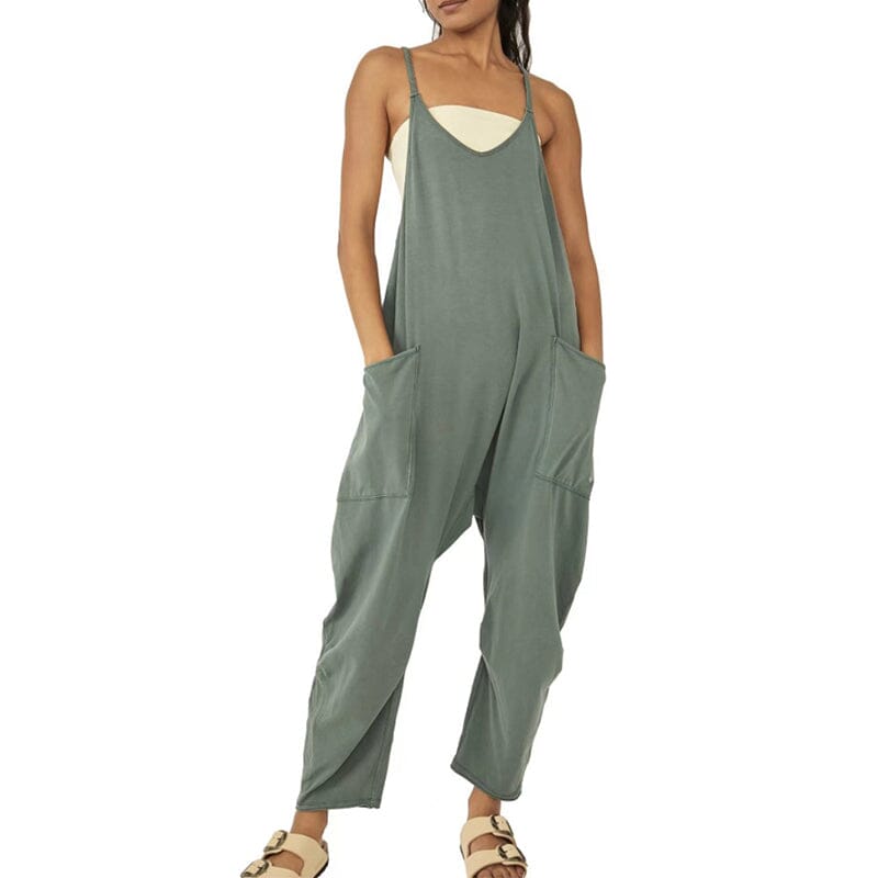 Stilla | Den Perfekte Minimalistiske Jumpsuit Med Lommer Og V-udskæring