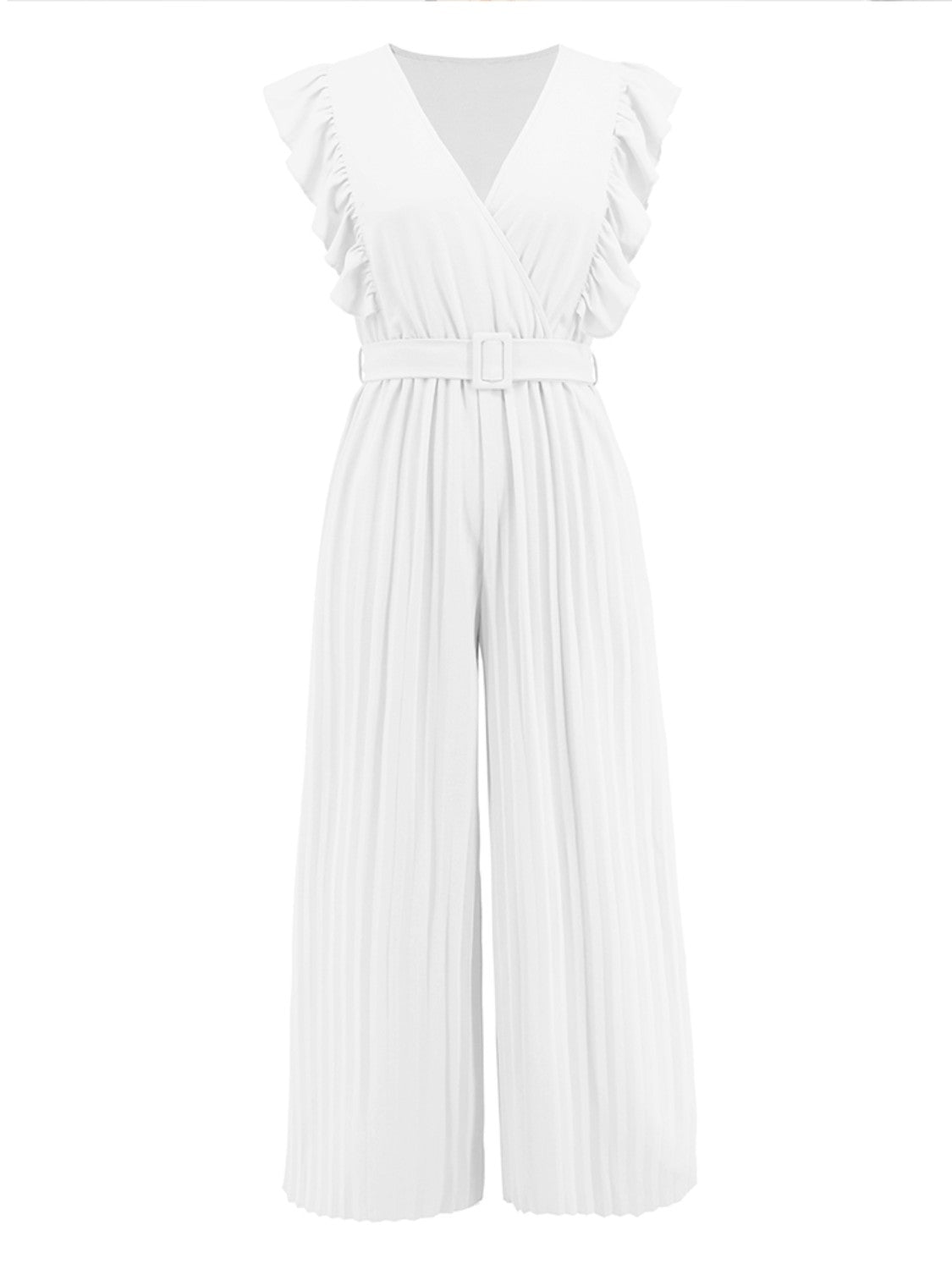 Stilla | Surplice Cap Sleeve Jumpsuit