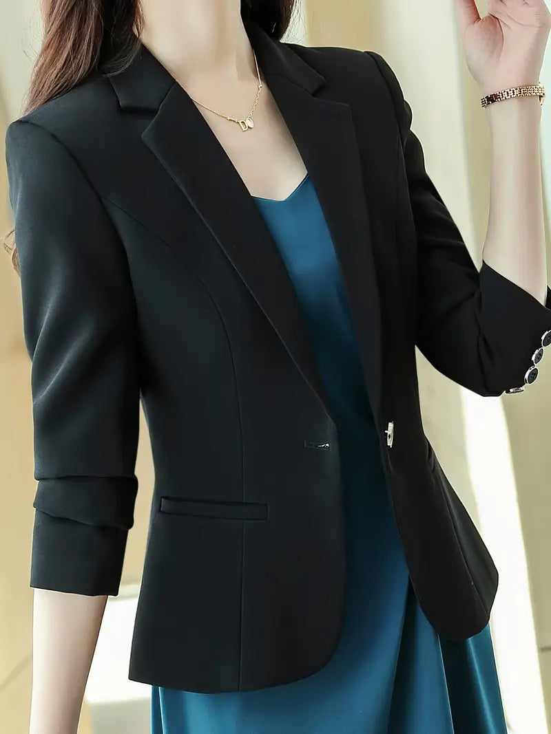 Stilla | Blazer Til Løst Kontor Med Lange Ærmer, Slim Fit