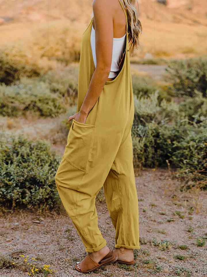 Stilla | Tag Full Size Udenær V-hals Lommer Jumpsuit