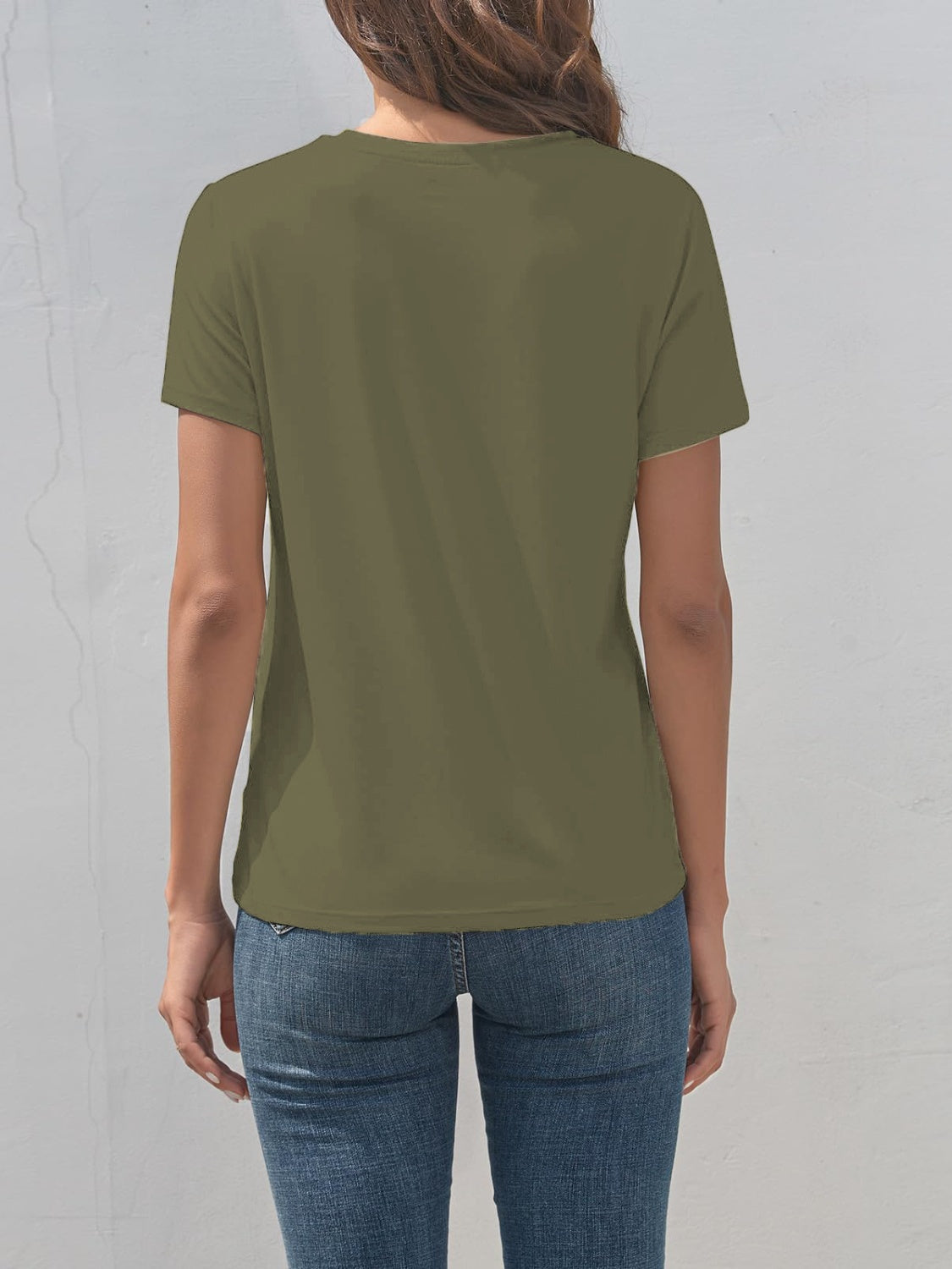Stilla | Grafisk Rund Hals T-shirt