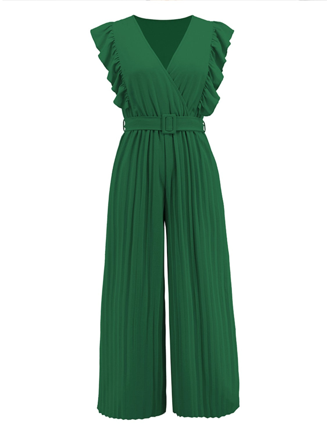 Stilla | Surplice Cap Sleeve Jumpsuit