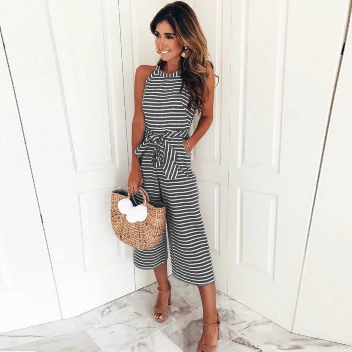 Stilla | Jumpsuit med Striber
