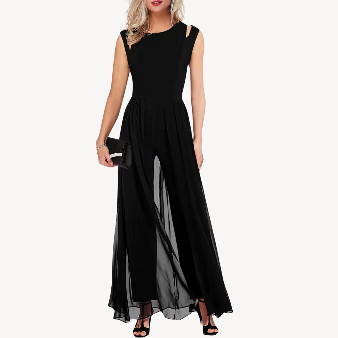 Stilla | Chiffon Aften Jumpsuit