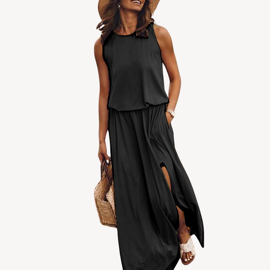 Stilla | Ærmeløs Maxi Jumpsuit