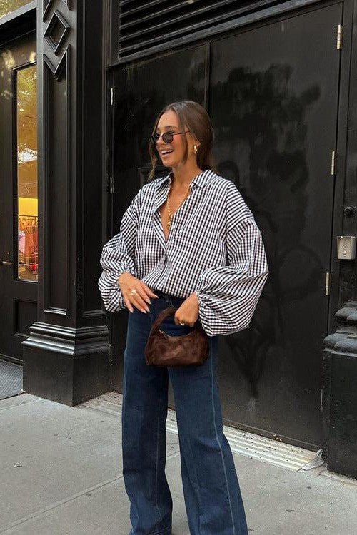Stilla |Plaid Bluse